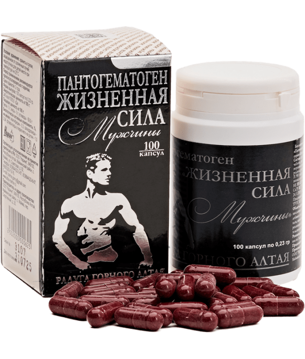 Пантогематоген "Жизненая сила мужчины" (в капсулах) 100*0,23г(БАД)