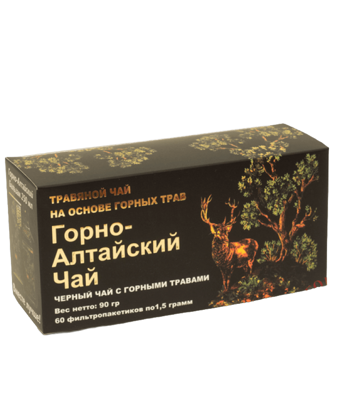 Чай Горно-Алтайский чёрный, 40 фильтр-пакетов — Нарине